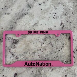 AutoNation Pink License Plate Frame